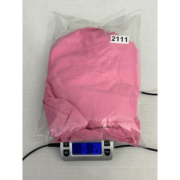 Xirena Jules Cotton Poplin Top Size Large Pink Short Puff Sleeve Ruffle Blouse - Picture 9 of 9